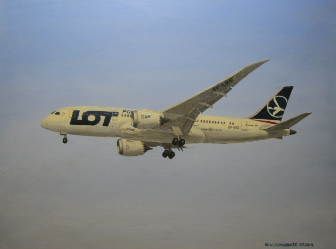 LOT Polish Airlines 787-800 Landing at O'Hare